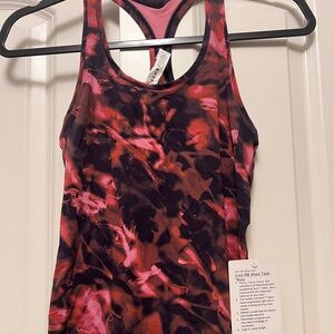 Lululemon Athletica Red and Black Tank Top